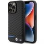 BMW BMW BMW Leather Carbon case for iPhone 15 Pro Max - black
