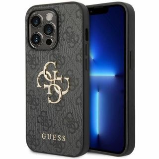 GUESS&nbsp;Guess Guess 4G Big Metal Logo case for iPhone 15 Pro Max - gray