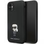 - Karl Karl KLHCN61SMHKNPK case for iPhone 11  /  Xr black Silicone Ikonik Metal Pin