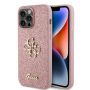GUESS GUHCP15LHG4SGP iPhone 15 Pro 6.1" pink / pink hardcase Glitter Script Big 4G