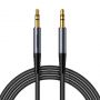 - Joyroom Joyroom stereo audio cable AUX 3.5 mm mini jack 1.2m black  SY-A08