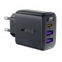 - Acefast Acefast A57 PD 35W GaN charger 2 x USB-A + USB-C with 3 ports black