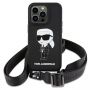 - Karl Lagerfeld Karl Lagerfeld KLHCP15SSCBSKNK iPhone 15 6.1" hardcase black / black Crossbody Silicone Ikonik