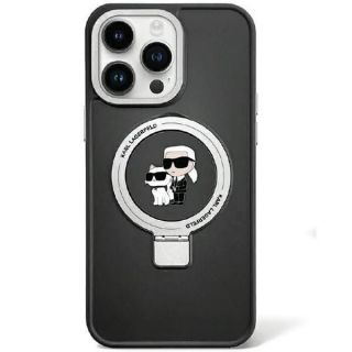 -&nbsp;Karl Lagerfeld Karl Lagerfeld KLHMP13LHMRSKCK iPhone 13 Pro 6.1" black / black hardcase Ring Stand Karl&Choupette MagSafe