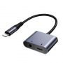 - Joyroom Joyroom SY-L01 Lightning to Lightning  /  3.5 mm jack DAC adapter 2in1 black