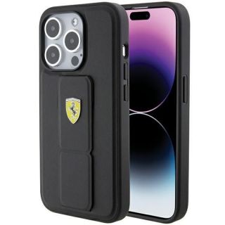 Ferrari&nbsp;Ferrari Ferrari Grip Stand Metal Logo case for iPhone 15 Pro Max - black