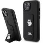 - Karl Karl Gripstand Saffiano Choupette Pins Case for iPhone 15 Plus  /  14 Plus Black