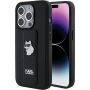 - Karl Karl Gripstand Saffiano Choupette Pins case for iPhone 15 Pro Max black
