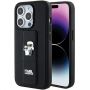 - Karl Karl Gripstand Saffiano Karl&Choupette Pins case for iPhone 15 Pro Max black