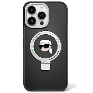 -&nbsp;Karl Karl Ring Stand Karl Head MagSafe Case for iPhone 15 Plus  /  14 Plus Black