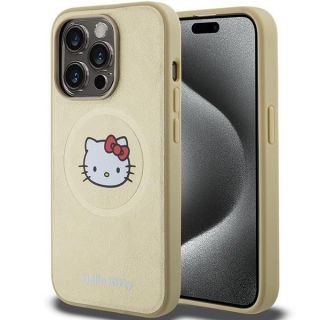 -&nbsp;Hello Kitty Hello Kitty Leather Kitty Head MagSafe case for iPhone 14 Pro Max gold