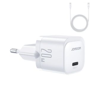 -&nbsp;Joyroom Joyroom JR-TCF02 USB-C PD 20W wall charger + USB-C cable white