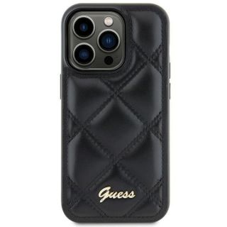 GUESS&nbsp;GUHCS23FEPSQSQSK S23 FE S711 black / black hardcase Quilted Metal Logo