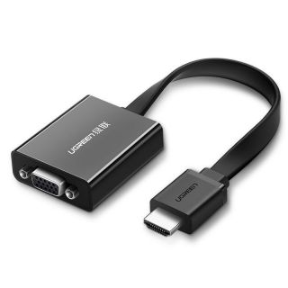 -&nbsp;Ugreen Ugreen adapter HDMI - VGA micro USB  /  audio 3.5 mm mini jack black  40248