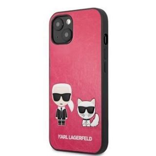 - Karl Lagerfeld iPhone 13 Karl&Choupette PU Leather Case Fuchsia