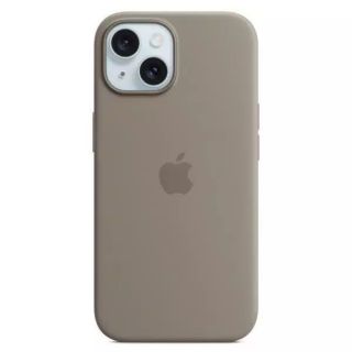 Apple Apple - iPhone 15 Silicone Case with MagSafe Clay