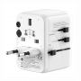 35W World Travel Adapter 1PD & 2 Type-C & 2 USB Charger 09051 White