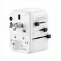 35W World Travel Adapter 1PD & 2 Type-C & 2 USB Charger 09051 White