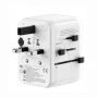 35W World Travel Adapter 1PD & 2 Type-C & 2 USB Charger 09051 White