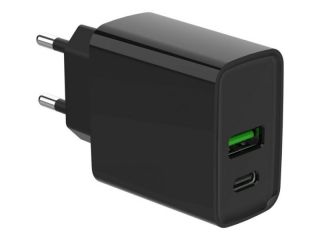 GEMBIRD&nbsp;TA-UC-PDQC20-01-BK 2-port 20W USB fast charger,Black