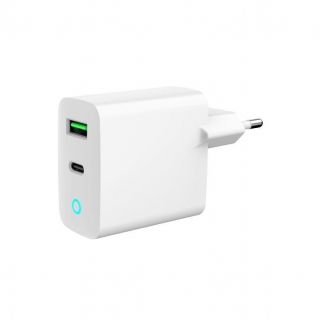 GEMBIRD&nbsp;CHARGER USB 20W 2PORT / TA-UC-PDQC20L-W-01