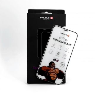 Evelatus Evelatus Samsung Galaxy S23  /  S22 2.5D Corning Gorilla Glass Anti-Static 3D Full Cover 10X Stronger Black