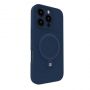Evelatus Evelatus Apple iPhone 16 Pro Max Premium Magsafe with Stand Soft Touch Silicone Case Dark Blue