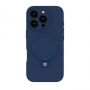Evelatus Apple iPhone 16 Pro Max Premium Magsafe with Stand Soft Touch Silicone Case Dark Blue