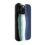Evelatus Evelatus Apple iPhone 16 Pro Multi-Colored Silicone Case With MagSafe Aqua Blue