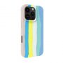 Evelatus Evelatus Apple iPhone 16 Pro Max Multi-Colored Silicone Case With MagSafe Beige Cream