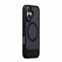 Evelatus Evelatus Apple iPhone 16 Rubber Coated MagSafe With Stand Case Black