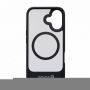 Evelatus Apple iPhone 16 Rubber Coated MagSafe With Stand Case Black
