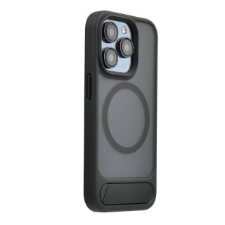 Evelatus&nbsp;Evelatus Apple iPhone 16 Pro Rubber Coated MagSafe With Stand Case Black