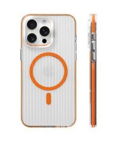 Evelatus&nbsp;Evelatus Apple iPhone 16 Suitcase MagSafe Case Transparent Orange