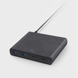 -&nbsp;UNIQ HUB Uniq Surge LITHOS Collective 90W 2xUSB-A QC 3.0  /  2xUSB-C PD 3.0 black