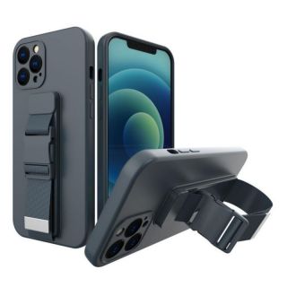 -&nbsp;Hurtel Rope Case Silicone Lanyard Cover Purse Lanyard Strap For Samsung Galaxy A33 5G Navy Blue