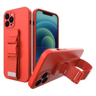 -&nbsp;Hurtel Rope Case Silicone Lanyard Cover Purse Lanyard Strap For Samsung Galaxy A33 5G Red