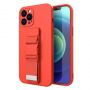 Hurtel Rope Case Silicone Lanyard Cover Purse Lanyard Strap For Samsung Galaxy A33 5G Red