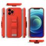 Hurtel Rope Case Silicone Lanyard Cover Purse Lanyard Strap For Samsung Galaxy A33 5G Red
