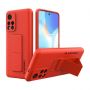 - Wozinsky Wozinsky Kickstand Case silicone case with stand Xiaomi Poco M4 Pro 5G red