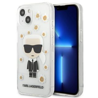 -&nbsp;Karl Lagerfeld Karl Lagerfeld KLHCP13SHFLT iPhone 13 mini 5,4'' przezroczysty / transparent Flower Ikonik Karl