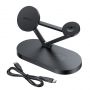 - Acefast Acefast 15W Qi Wireless Charger for iPhone  with MagSafe , Apple Watch and Apple AirPods Stand Holder Magnetic Holder Black  E9 black  Black