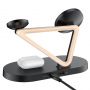 Acefast Acefast 15W Qi Wireless Charger for iPhone  with MagSafe , Apple Watch and Apple AirPods Stand Holder Magnetic Holder Black  E9 black  Black