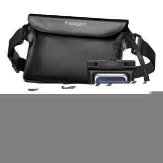 -&nbsp;Spigen Spigen Aqua Shield A621 Waterproof Hip Bag + Floating Case Black