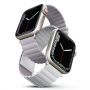 - UNIQ Uniq Revix strap for Watch 1 / 2 / 3 / 4 / 5 / 6 / 7 / 8 / SE / SE2 38 / 40 / 41mm lilac and white