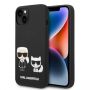 - Karl Lagerfeld Karl Lagerfeld KLHMP14MSSKCK iPhone 14 Plus 6.7 "hardcase black  /  black Liquid Silicone Karl & Choupette Magsafe