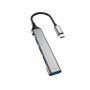 - Dudao Dudao HUB 4in1 USB-C 4x USB-A  3 x USB2.0  /  USB3.0  6.3cm black  A16T