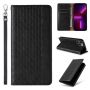 Hurtel Magnet Strap Case for Samsung Galaxy S23+ Flip Wallet Mini Lanyard Stand Black