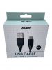 Беспроводные устройства и гаджеты - BULLET USB Type C 3m, 2.4A 
 Black melns 