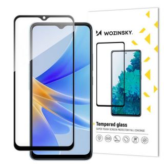 -&nbsp;Wozinsky Wozinsky Full Glue Tempered Glass Tempered Glass For Oppo A17 9H Full Screen Cover With Black Frame